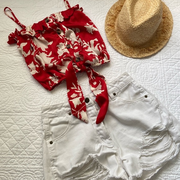 Rolla’s Original Cut Off High Waist Denim Jean Shorts White 25 - Picture 16 of 16